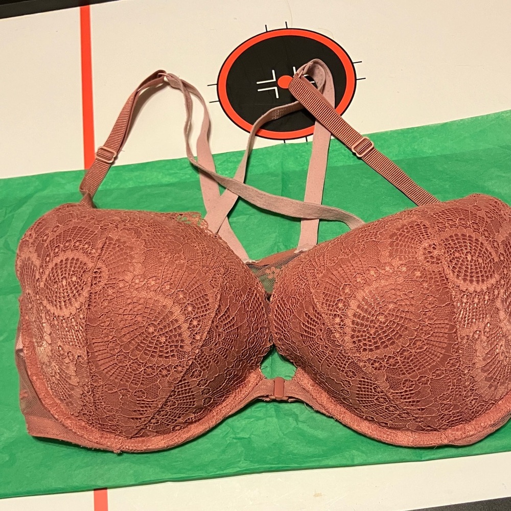 VICTORIA SECRET PUSH UP CORAL 38DD BRA